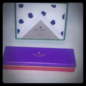 NWT Kate Spade Fancy Pen & Notecards set!